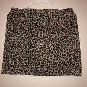Fitted Cheetah Skirt